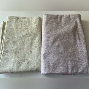 Quilting Fabrics Sewing Material Craft Lot Paisley Light Purple Cream